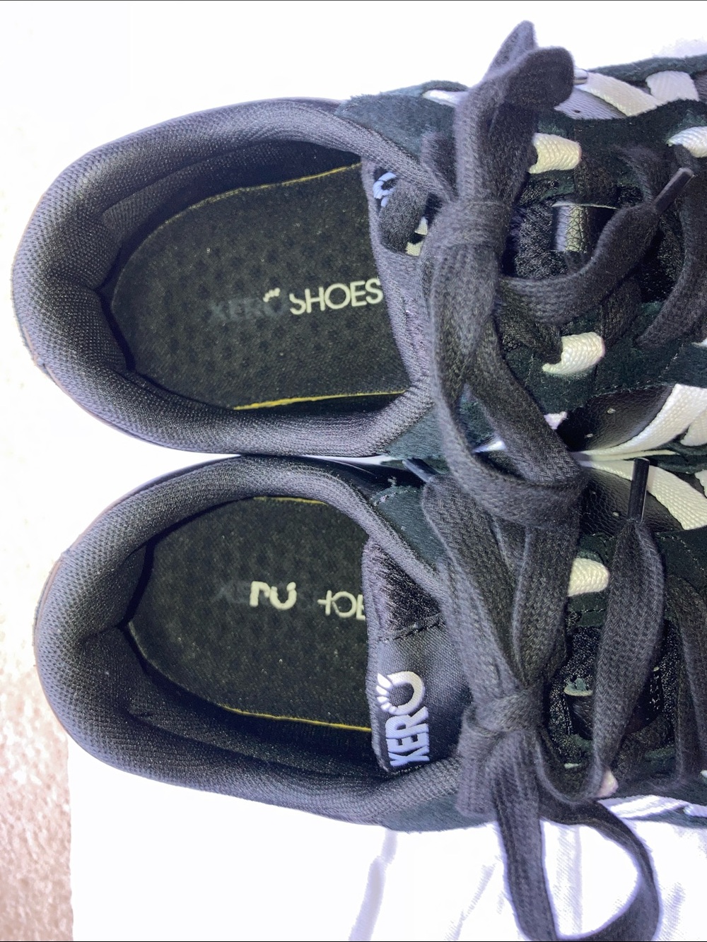 Women's Black & White Sneakers - Picture 3 of 14